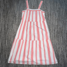 Ann Taylor Loft Dress Women’s Size Small Petite A Line Tank Striped Square Neck