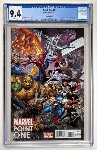Point One 1 Bradshaw Variant CGC 9.4 1st Sam Alexander Nova 2012 NM Marvel Comic