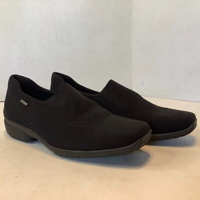 Women's Ara Pam Luftpolster Gore-Tex Rain Black Slip On Shoes Size