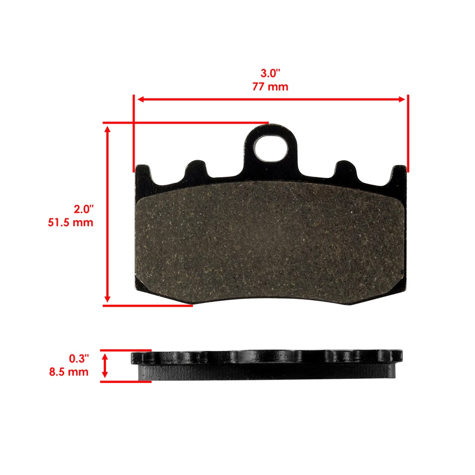Front Rear Brake Pads for BMW R1200Gs R 1200Gs 2004-2012 Adventure Triple Black - Image 2 of 4
