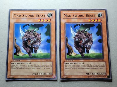 2x Mad Sword Beast - SKE-022 - 1st Edition - Yu-Gi-Oh-LP | eBay