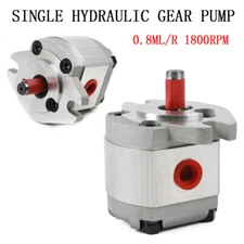 Hydraulic Gear Pump Flat Keyed Shaft SAE Flange Mounting Mini High Pressure