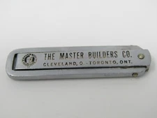 The Master Builders Co Cleveland Toronto Collectible Pocket Knife Pozzolith 