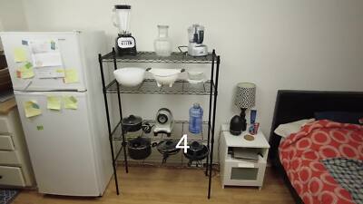 4 Shelf Adjustable Heavy Duty Storage Shelving Unit Steel ...