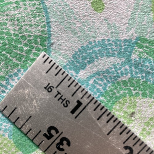 Verasheer by Vera Womens 21" Square Head Neck Scarf Green Floral Semi Sheer VTG - Picture 6 of 6
