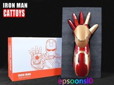 Iron Man MK43 1:1 LED Light Armor Hand Blaster Gauntlet Wearable Cosplay Gloves