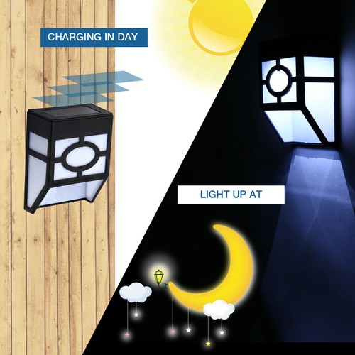 Lamparas LED Solar Luces Solares Para Exteriores Inalambricas Luz De Pared - Picture 15 of 34