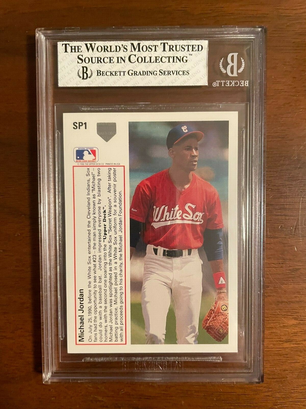 Michael Jordan Baseball Card SP1 Upper Deck BGS 8 eBay
