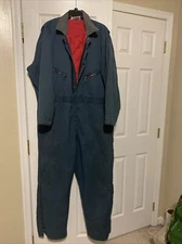 Vintage Dickies Work Chore Utility Coveralls Jumpsuit 80s Blue Large Mens