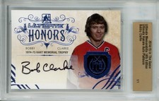 2014-15 Leaf ITG Ultimate Memorabilia Bobby Clarke Ultimate Honors Autograph 1/1