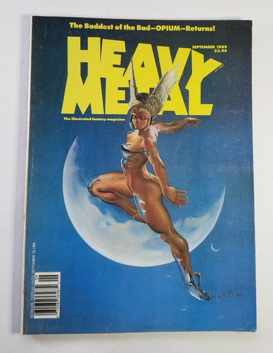 Heavy Metal Magazine September 1989 Opium Nudist Colony Rip-Off - Picture 1 of 7