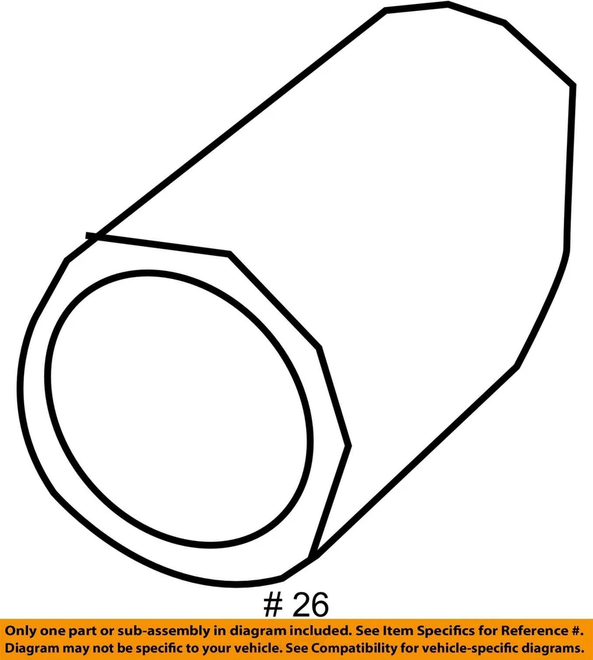 Оригинальный наконечник выхлопной трубы правого заднего глушителя Audi A4 под правую руку 8W0253826E 2019 2024 - Изображение 4 из 4