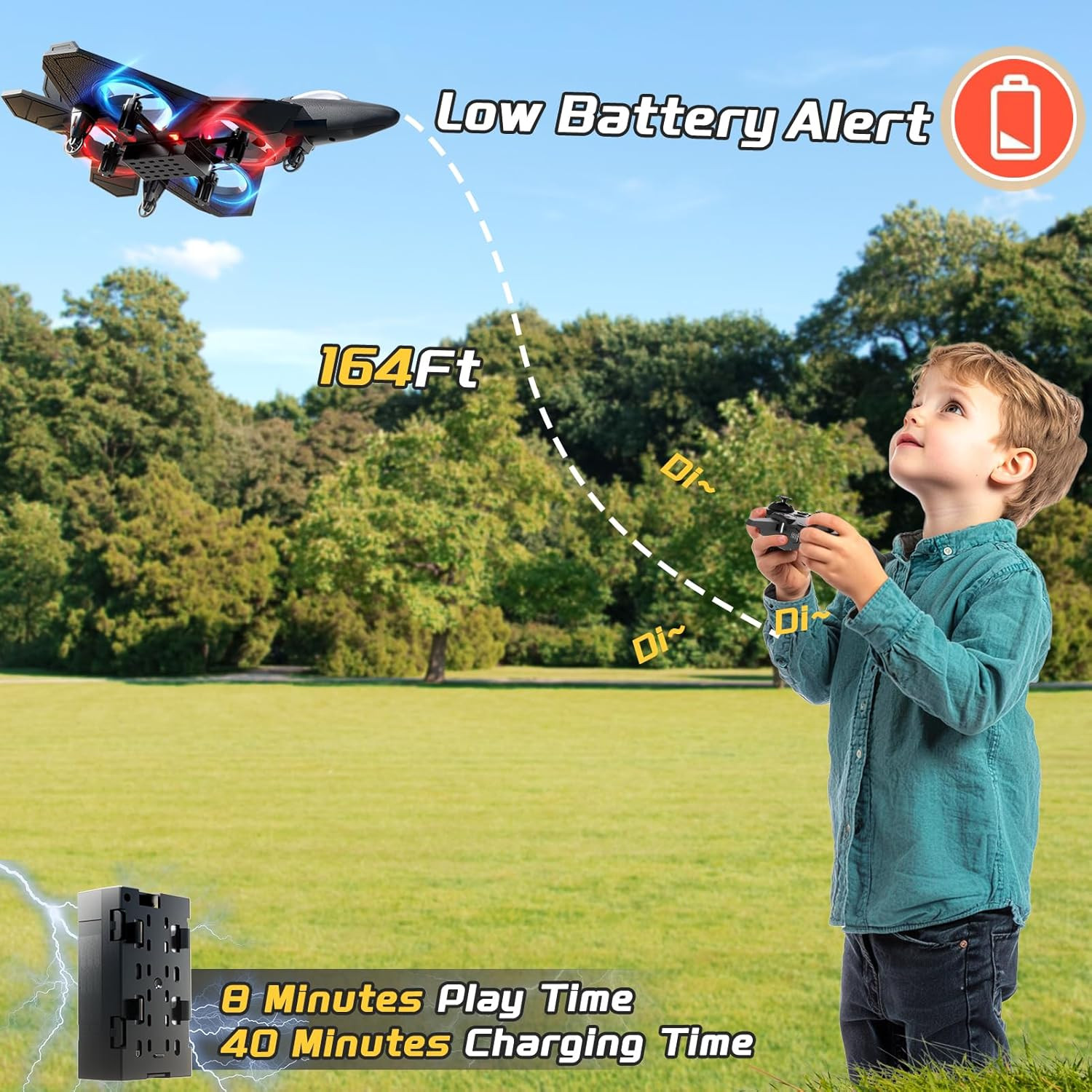 Drone avion télécommandé incassable avec stabilisation gyroscopique Kukufun - 4