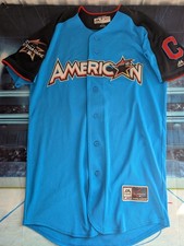 MLB Majestic Cleveland Indians Francisco Lindor 2017 All Star Game Jersey, Sz 40