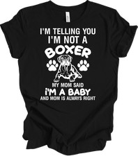 Boxer Mom Shirt Funny Boxer Dog Mom Gifts for Dog Lover Owner Cute Puppy Tee