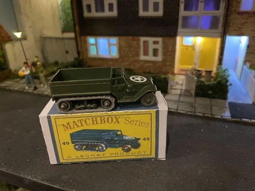 Lesney "Matchbox" 1-75 Series No49A, M3 Personnel Carrier, 1959 EX-COND, Boxed
