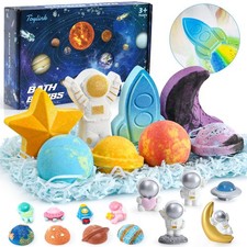 Space Bath Bombs for Kids with Surprise Inside, 8 Pack Kids Galaxy Bath Bombs...