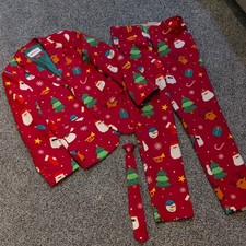 OppoSuit Holiday Jacket Suit Pants Tie SET Santa Boss youth 14 years EU 158/164