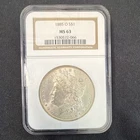 1885 Morgan Dollar New Orleans MS63 NGC Certified Silver $1 KM#110