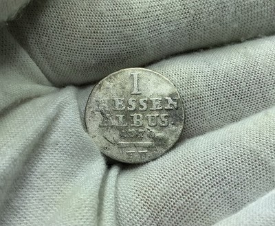 1770 Germany German States Hesse-Cassel Frederick II Silver 1 Albus V50