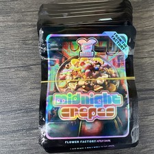 FIRE Mylar Bags 3.5g 50 PCS Square Holographic Exotic Smell-proof Food Storage