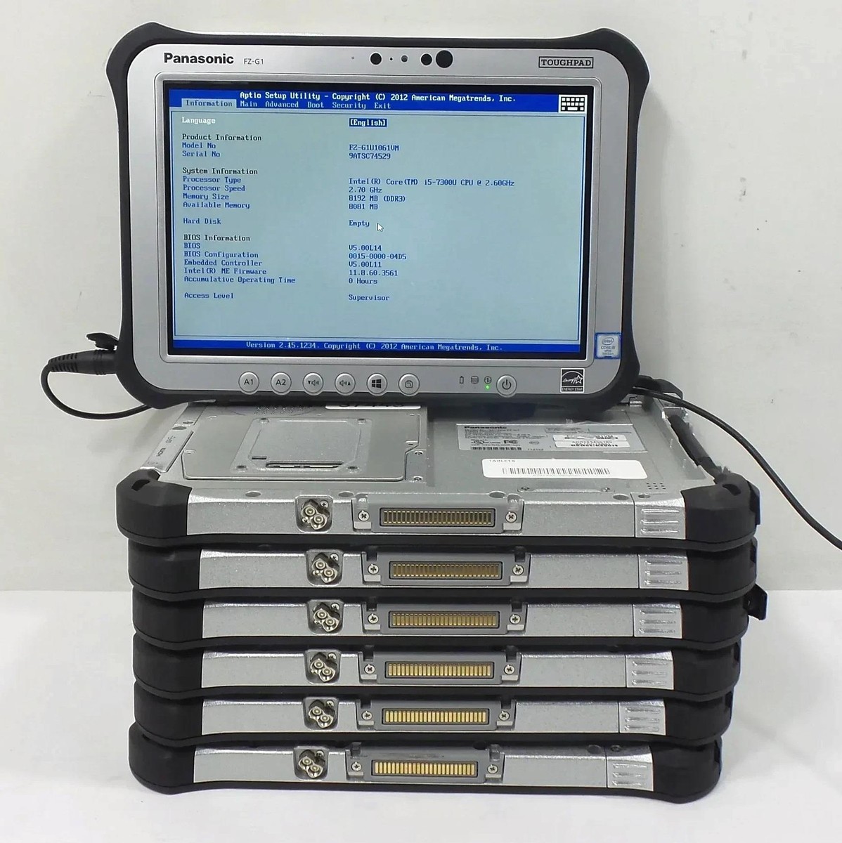 Panasonic FZ-G1[Core i5 7300U メモリ4GB Lot of 7 Panasonic