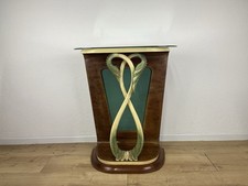 Consolle legno vetro foglie anni 40’ vintage design