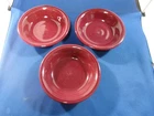Fiesta Set of 3  Desert Bowls Cinnabar 5-3/8” Fruit Bowl
