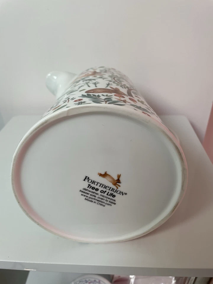 Portmeirion Tree of Life, Deer, Rabbit, Hare, Owl 3 Pint Jug BRAND NEW & RARE - Image 4 of 4