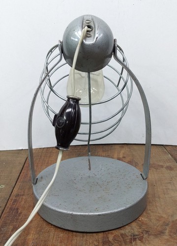 Vintage Bretford Industrial Cage Sun Lamp Model TD-6 Wall Mount or Tabletop 10" - Picture 5 of 11
