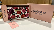 New Juicy Couture Y2K Style Wristlet Wallet White Romantic Rose Whimsy Cottage C