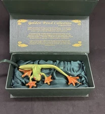Frog Figurine, Golden Pond Collection by Green Tree with Original Box