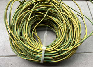 Aderleitung flexibel H07v k 1x4 mm2 in grün/gelb 100m