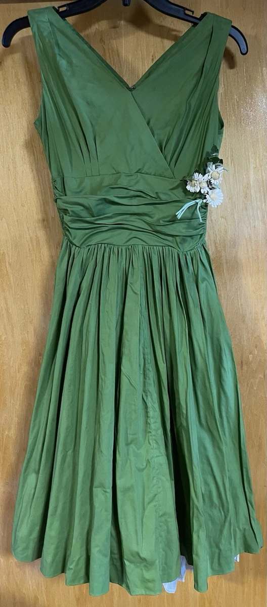 Green 1950s Vintage Dresses for Women for sale - eBay Green 1950s Vintage Dresses for Women for sale - eBay