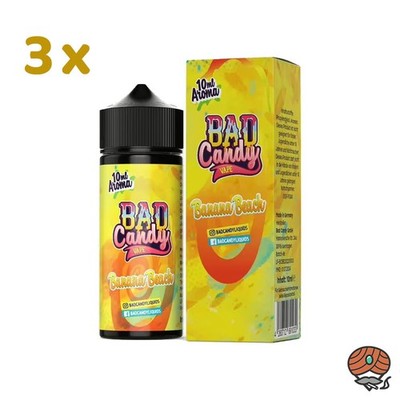 BAD Candy Banana Beach Longfill Aroma für E-Zigaretten 3x 10ml