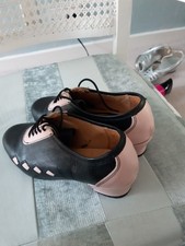 Colin Johnson Women's Vintage Style 1930s 40 Brown And Pink Shoes