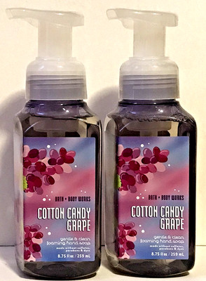 COTTON CANDY GRAPE GENTLE FOAM HAND SOAP WASH 8.75OZ BATH BODY WORKS SINK 2-PACK