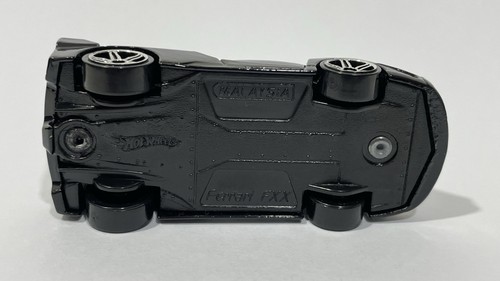 💥 ‘08 Hot Wheels FERRARI FXX New Models Black w/White Chrome PR5 Spokes - Picture 7 of 9
