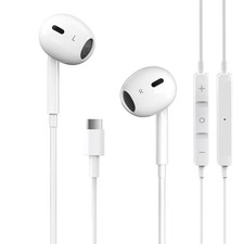 USB C Headphones for iPhone 17/16/15 Pro Max Plus Type C Earphones with