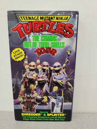 Teenage Mutant Ninja Turtles: The Coming Out of Their Shells Tour (VHS, 1990)