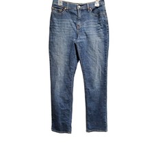 Levis 512 Perfectly Slimming Straight Jeans Blue Denim Size 8 Medium