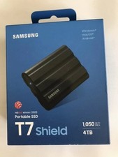 Samsung T7 Shield 4TB NVMe Portable External SSD - Black MU-PE4T0S 