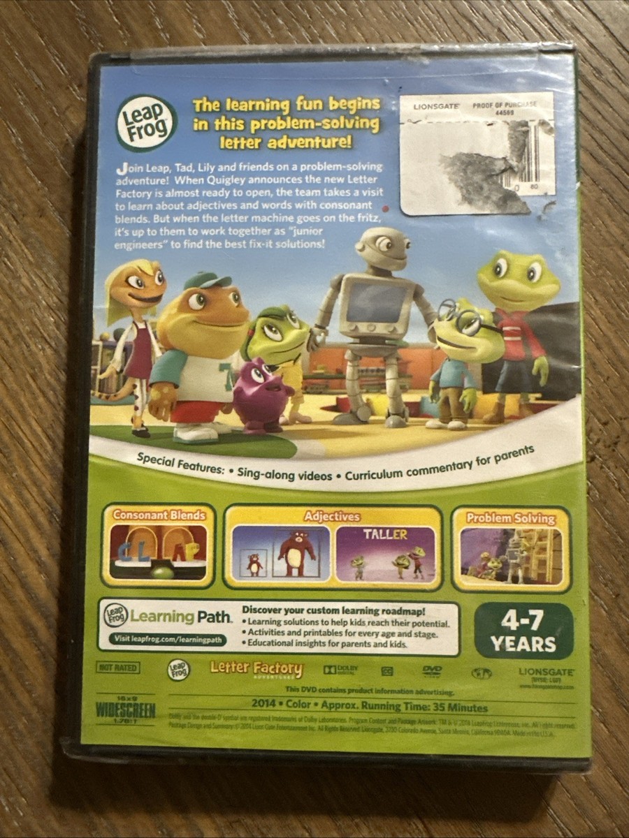 Leapfrog Letter Factory Adventures (DVD) for sale online | eBay