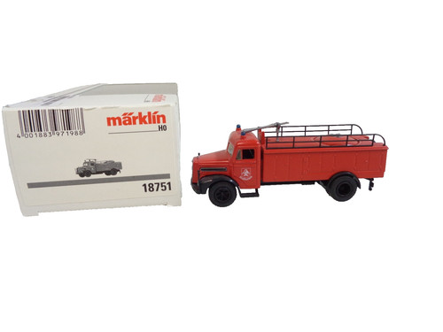 Märklin H0 18751 MAN F8 Pulverlöschfahrzeug Feuerwehr in OVP HS683 | Zustand: Gebraucht