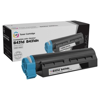 LD 44574901 Black Laser Toner Cartridge for Okidata B431dB431dn MB472w MB562w