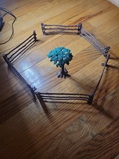 Marx Bar M Ranch Western Cowboy Playset Hard Plastic Fence