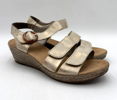 Rieker FANNI MUSCHEL 62487-60 Women's NEW Slingback Wedge Sandals