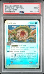 Ludicolo 7/100 EX Sandstorm Reverse Holo
