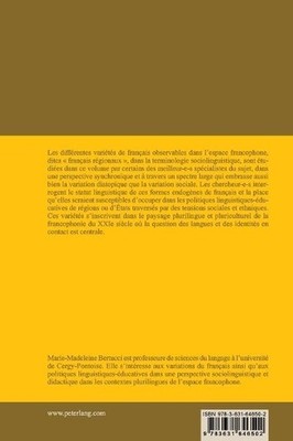 Les français régionaux dans l'espace francophone (Hardback) (UK IMPORT)