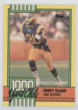 1990 Topps 1000 Yard Club With Disclaimer Henry Ellard #6 0c4